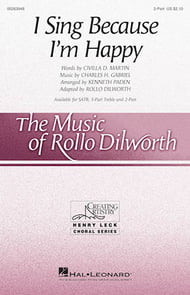 I Sing Because I'm Happy Two-Part choral sheet music cover Thumbnail